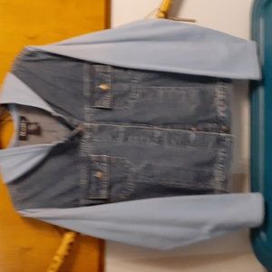 Vintage! Denim & company  denim and powder blue jacket  small